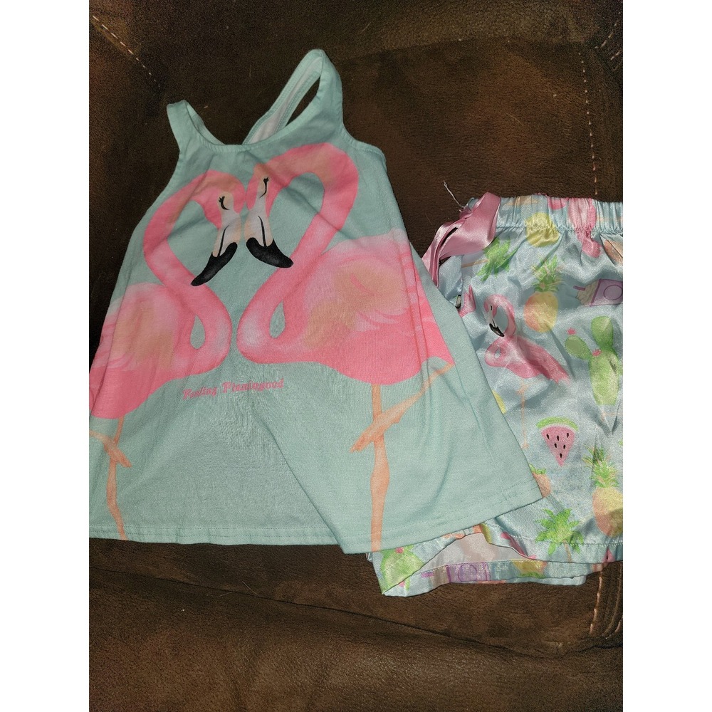 Justice flamingo pajamas sleep set size 8